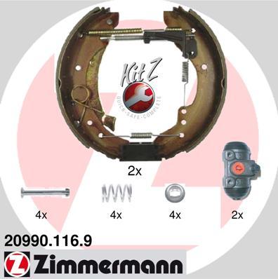 Zimmermann 20990.116.9 - Brake Shoe Set onlydrive.pro