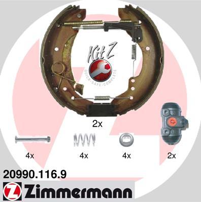 Zimmermann 20990.116.9 - Bremžu loku komplekts onlydrive.pro