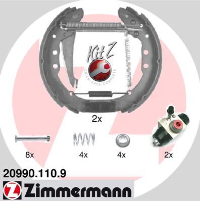 Zimmermann 20990.110.9 - Bremžu loku komplekts onlydrive.pro