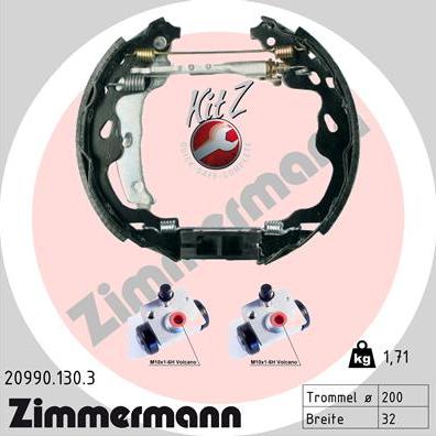 Zimmermann 20990.130.3 - Brake Shoe Set onlydrive.pro