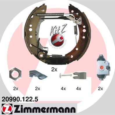 Zimmermann 20990.122.5 - Piduriklotside komplekt onlydrive.pro