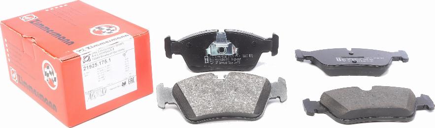 Zimmermann 21925.175.1 - Brake Pad Set, disc brake onlydrive.pro