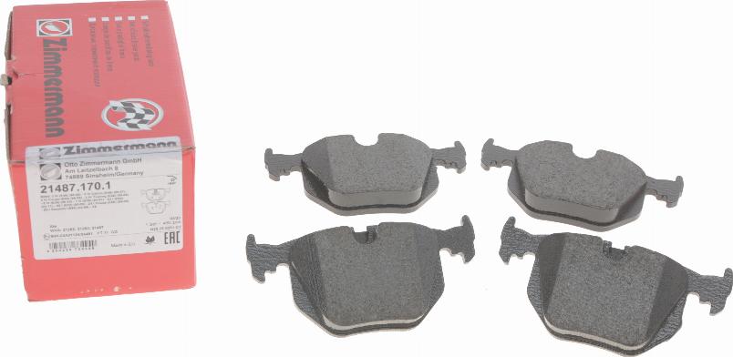 Zimmermann 21487.170.1 - Brake Pad Set, disc brake onlydrive.pro