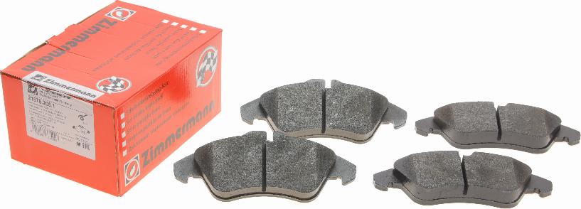 Zimmermann 21576.205.1 - Brake Pad Set, disc brake onlydrive.pro