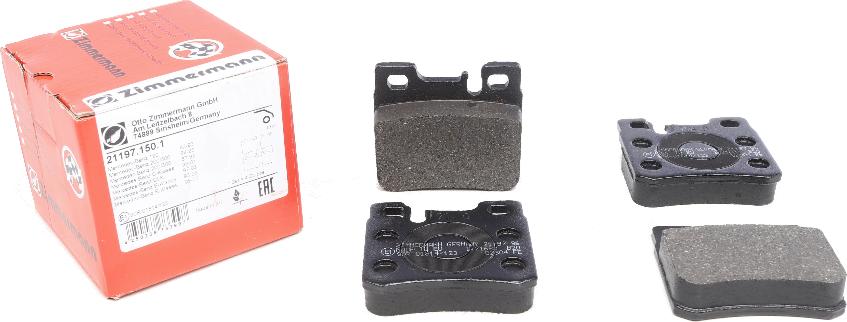 Zimmermann 21197.150.1 - Brake Pad Set, disc brake onlydrive.pro