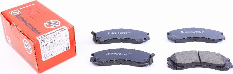 Zimmermann 21363.160.1 - Brake Pad Set, disc brake onlydrive.pro