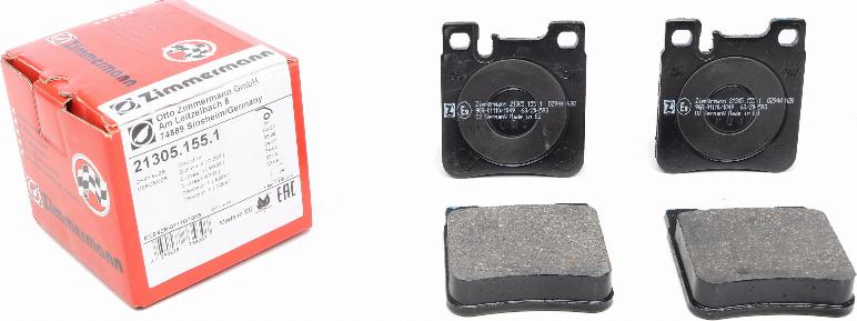 Zimmermann 21305.155.1 - Brake Pad Set, disc brake onlydrive.pro