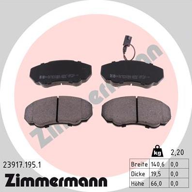 Zimmermann 23917.195.1 - Piduriklotsi komplekt,ketaspidur onlydrive.pro