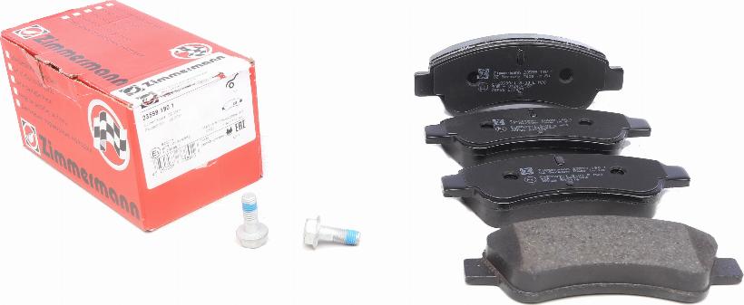 Zimmermann 23599.190.1 - Brake Pad Set, disc brake onlydrive.pro