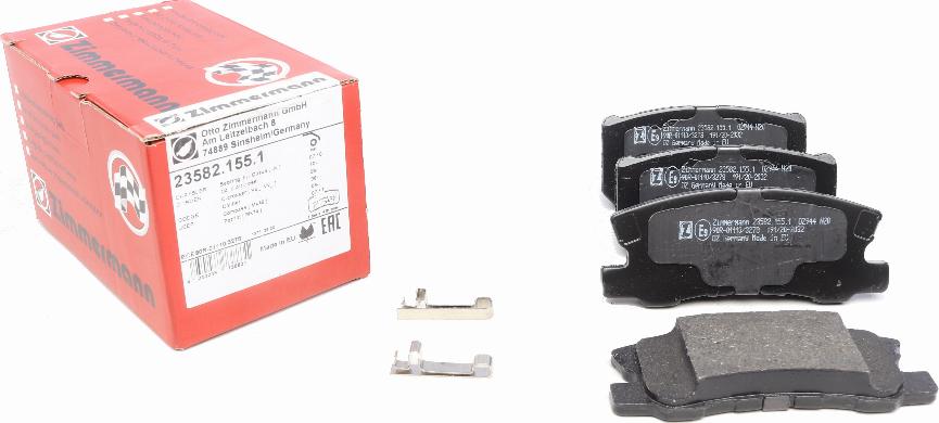 Zimmermann 23582.155.1 - Brake Pad Set, disc brake onlydrive.pro