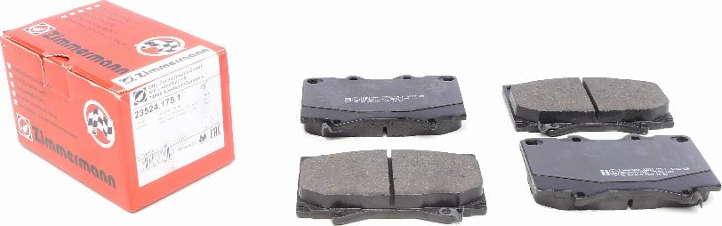 Zimmermann 23524.175.1 - Brake Pad Set, disc brake onlydrive.pro