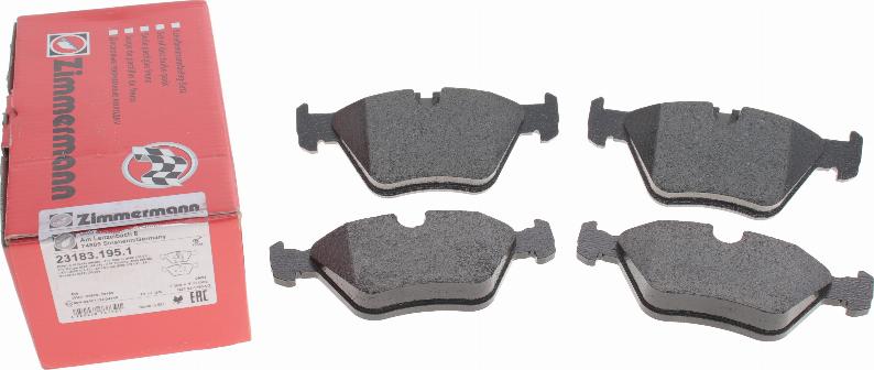 Zimmermann 23183.195.1 - Brake Pad Set, disc brake onlydrive.pro