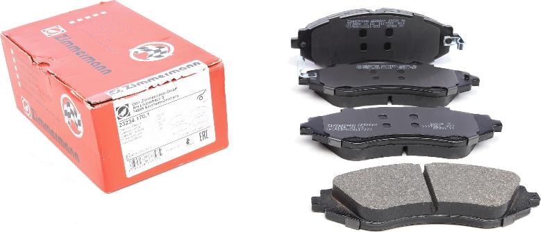 Zimmermann 23234.170.1 - Brake Pad Set, disc brake onlydrive.pro