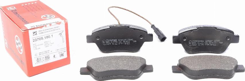 Zimmermann 23705.180.1 - Brake Pad Set, disc brake onlydrive.pro