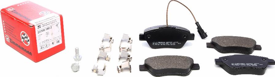 Zimmermann 23705.180.2 - Brake Pad Set, disc brake onlydrive.pro