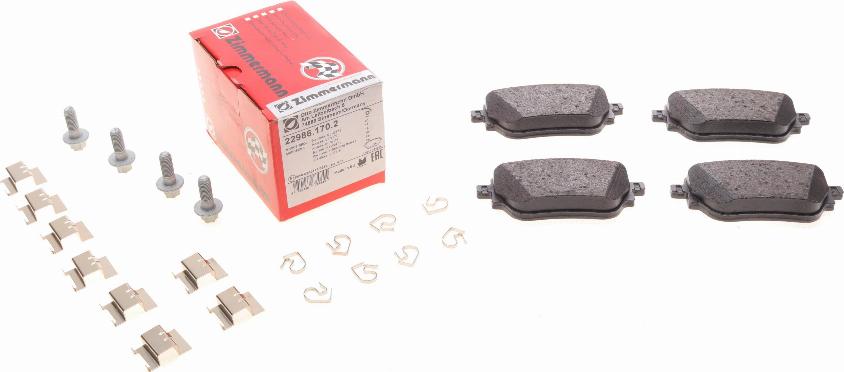 Zimmermann 22986.170.2 - Brake Pad Set, disc brake onlydrive.pro