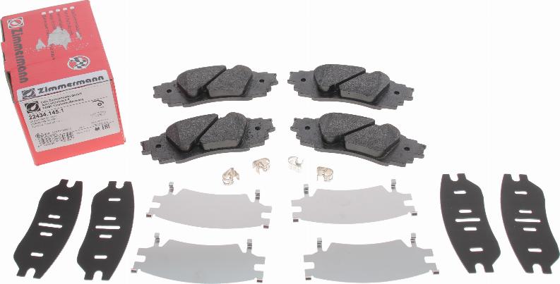 Zimmermann 22434.145.1 - Brake Pad Set, disc brake onlydrive.pro