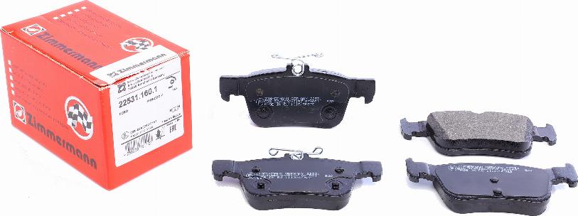 Zimmermann 22531.160.1 - Brake Pad Set, disc brake onlydrive.pro