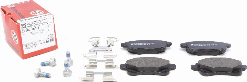 Zimmermann 22103.160.2 - Brake Pad Set, disc brake onlydrive.pro