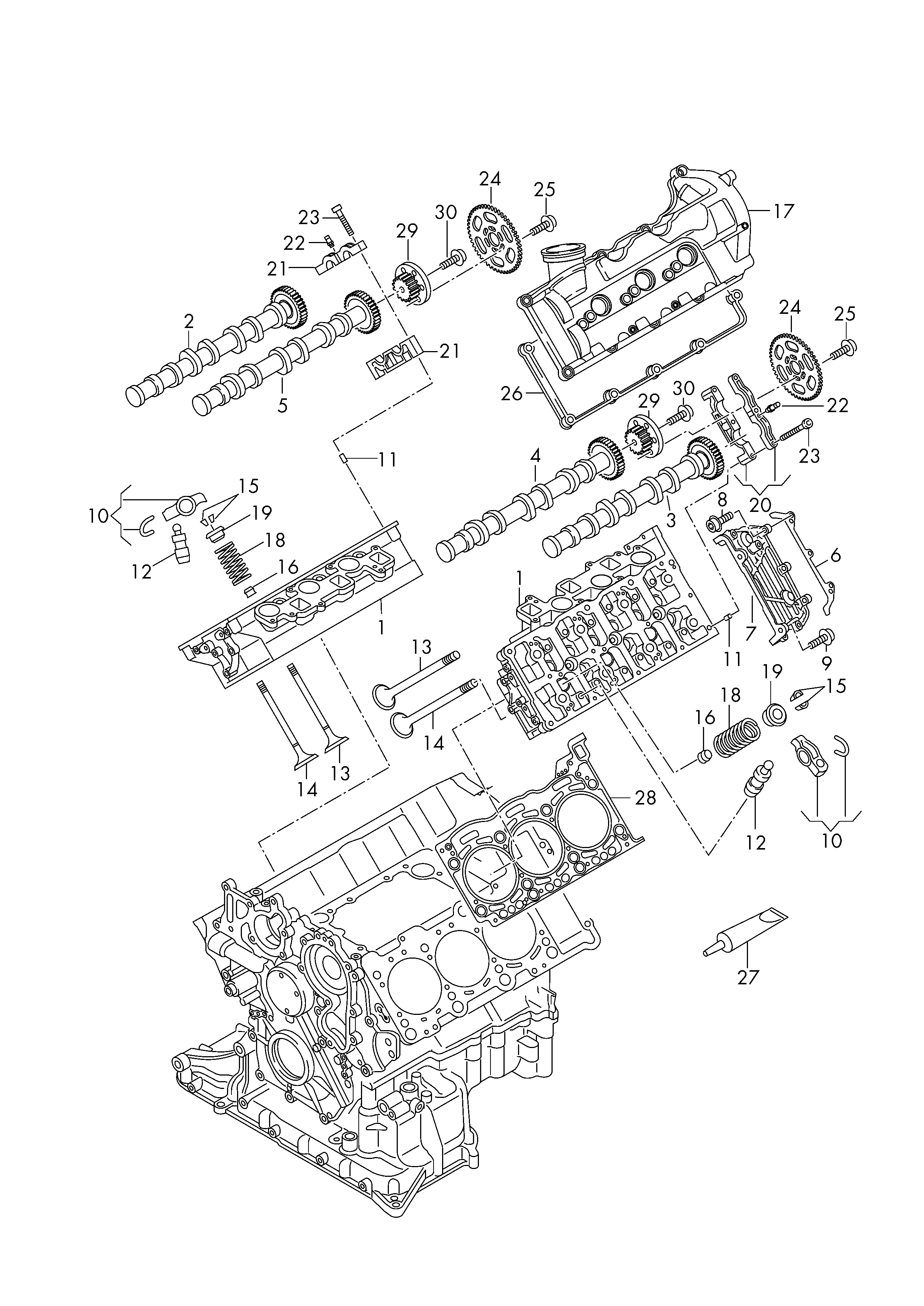 VW 057 109 675 - Blīvgredzens, Vārsta kāts onlydrive.pro