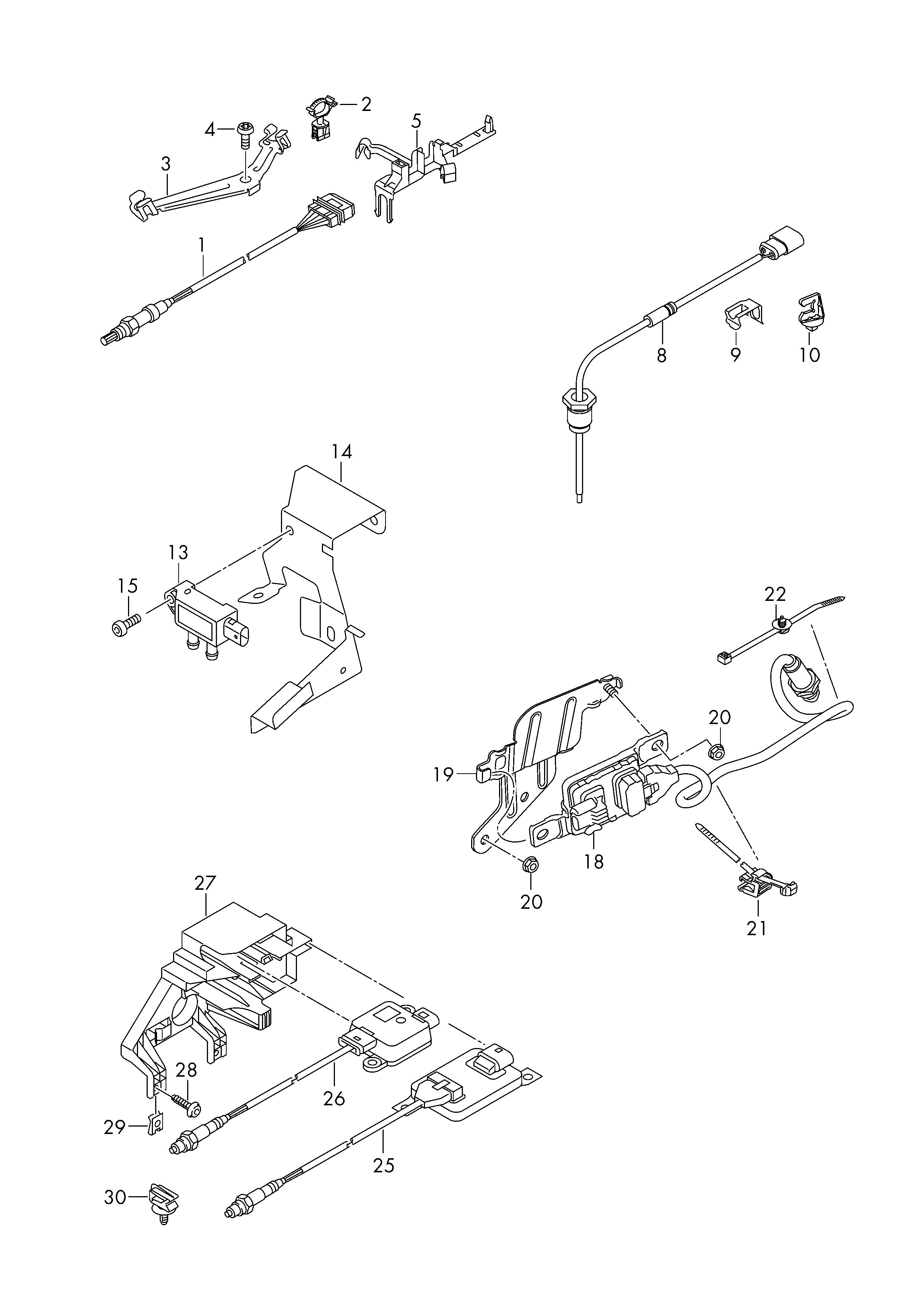 Seat 059 906 051 E - Devējs, Izplūdes gāzu spiediens onlydrive.pro