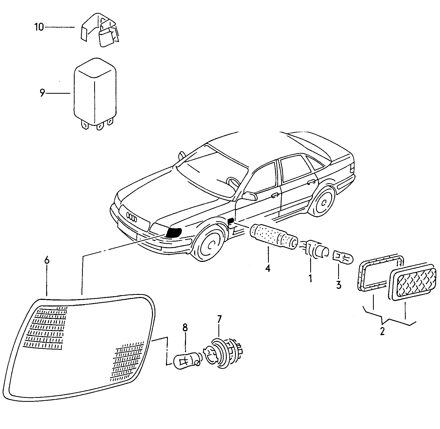 VW 1H0 953 227 - Flasher Unit onlydrive.pro