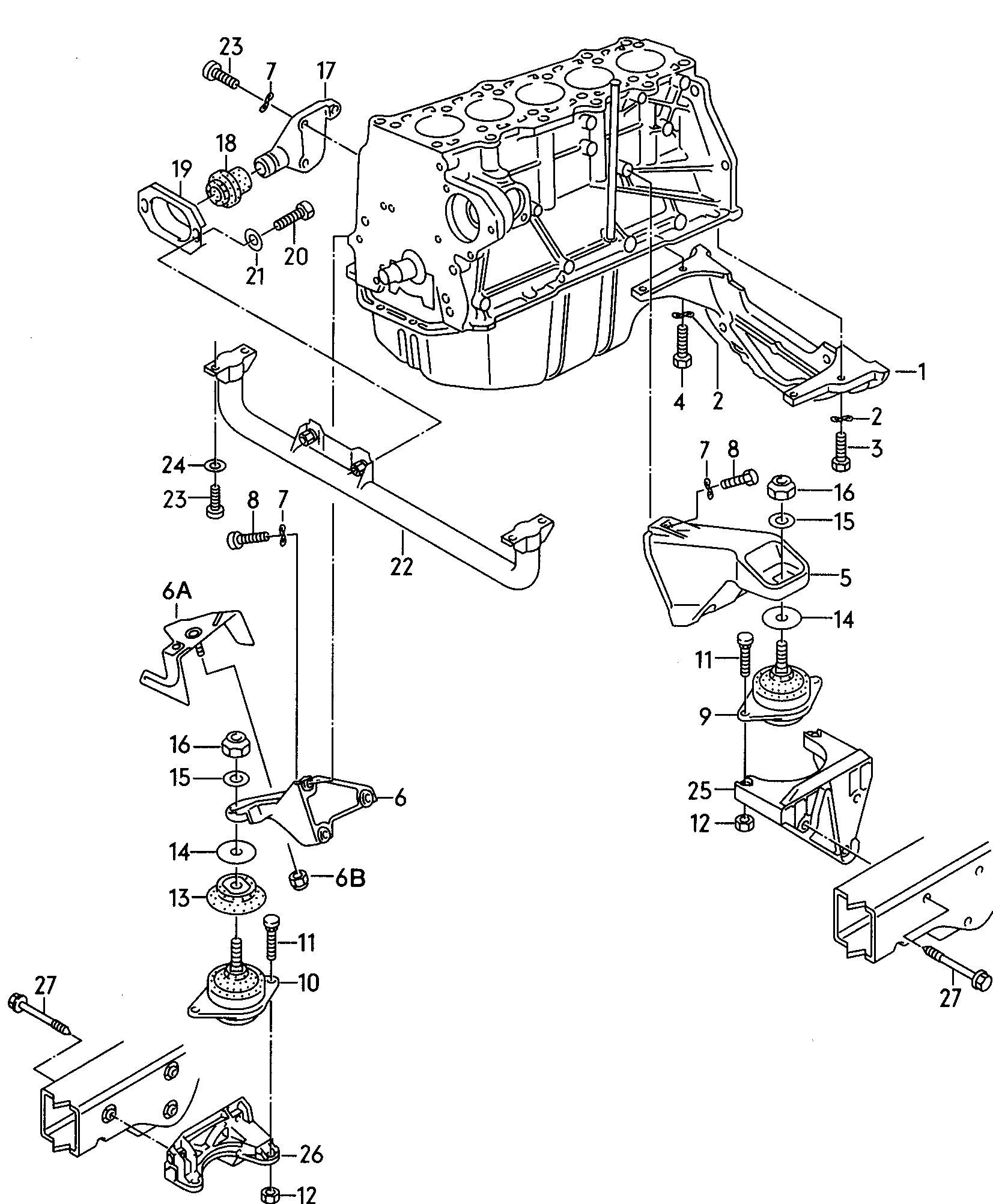 VW 8D0 199 339 P - Holder, engine mounting onlydrive.pro