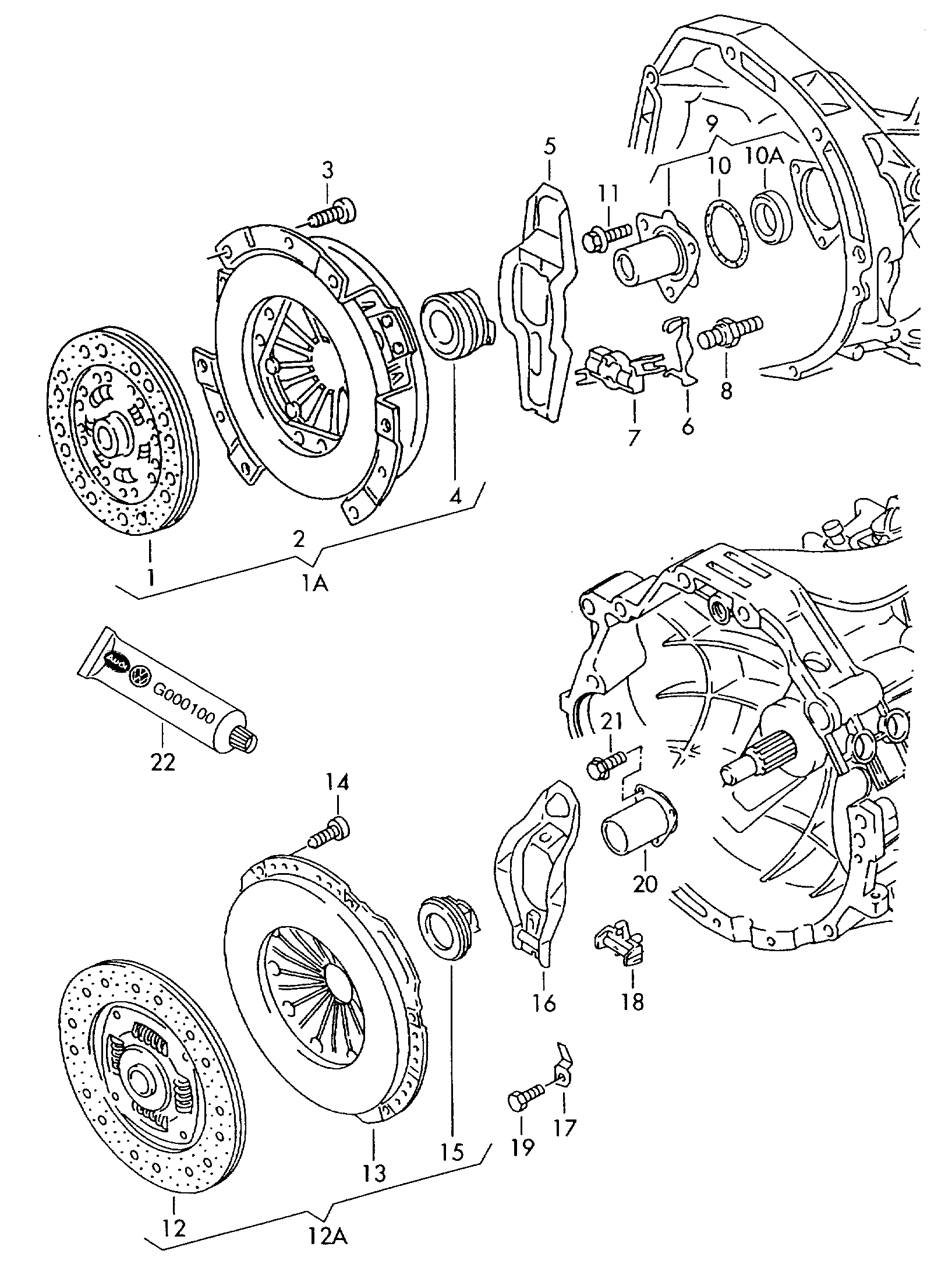 Skoda 012 141 719B - Release Fork, clutch onlydrive.pro