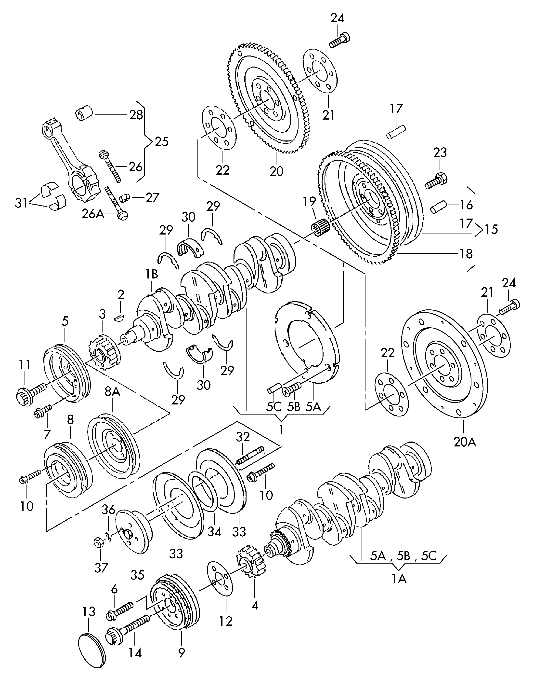 Seat 026198421 - Thrust Washer, crankshaft onlydrive.pro