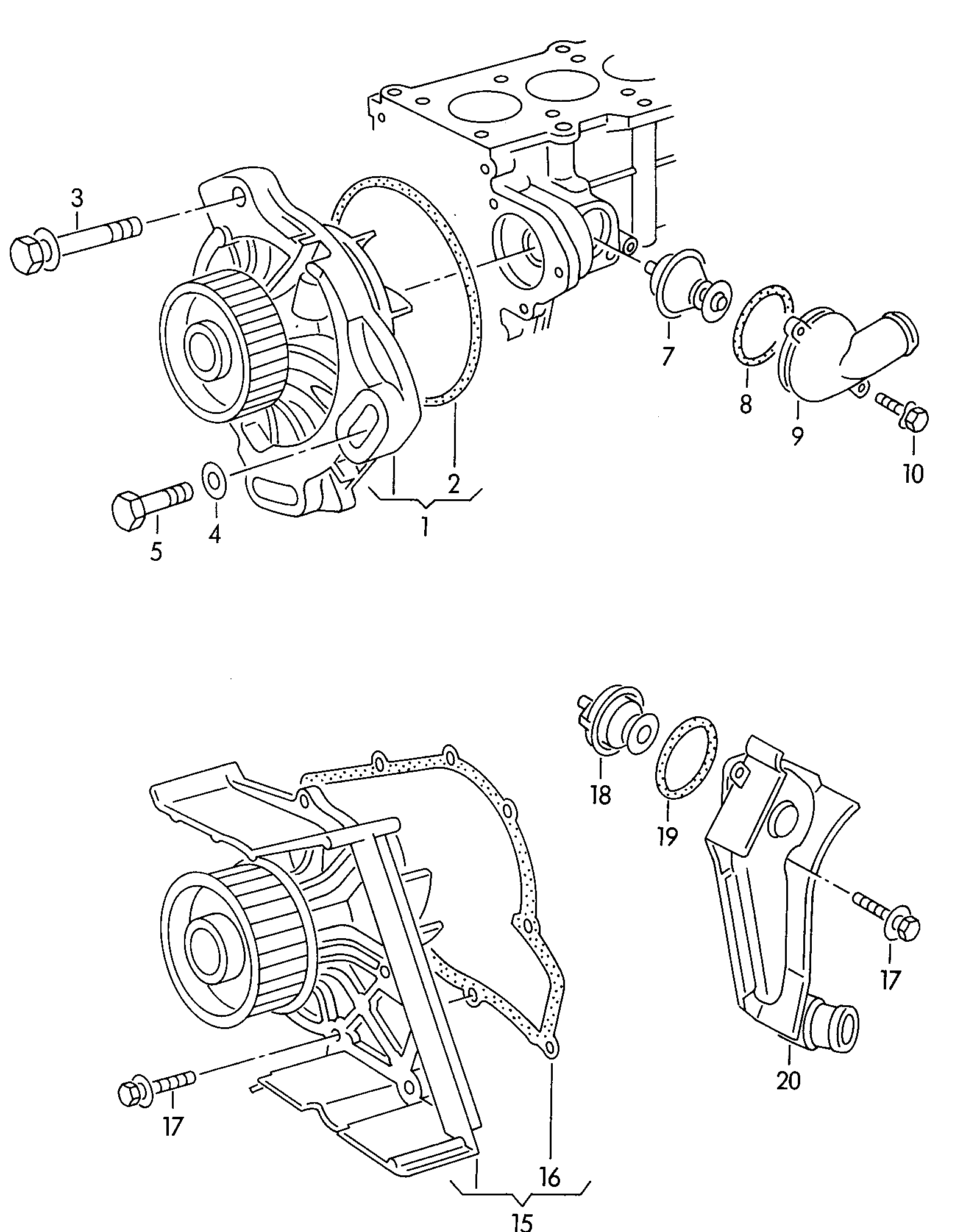 Skoda 078 121 004 CX - Water Pump onlydrive.pro