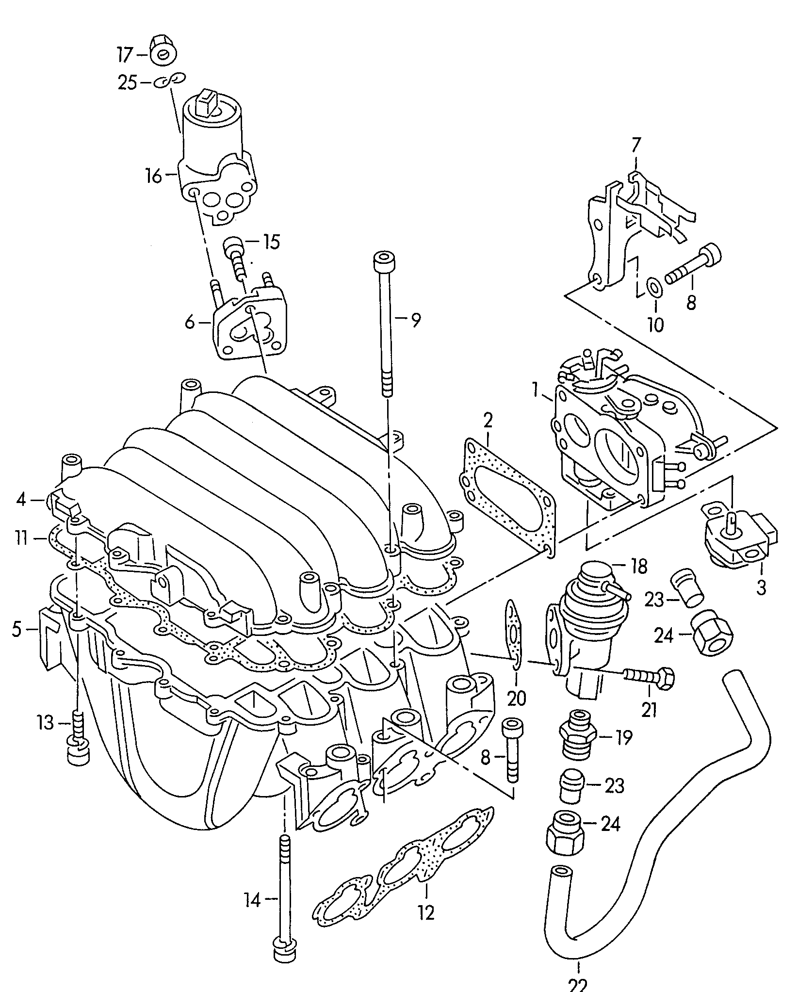 Seat 078 129 717 A - Tihend,sisselaskekollektor onlydrive.pro