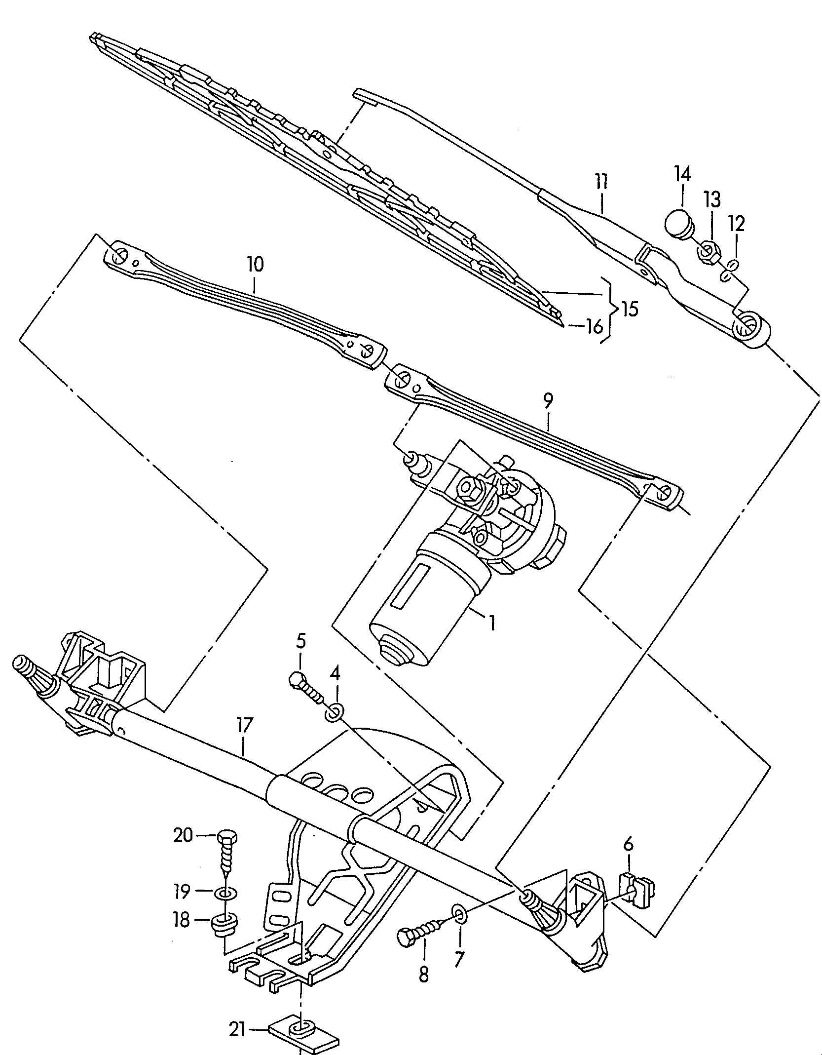 Seat 4A0955427 - wiper blade onlydrive.pro