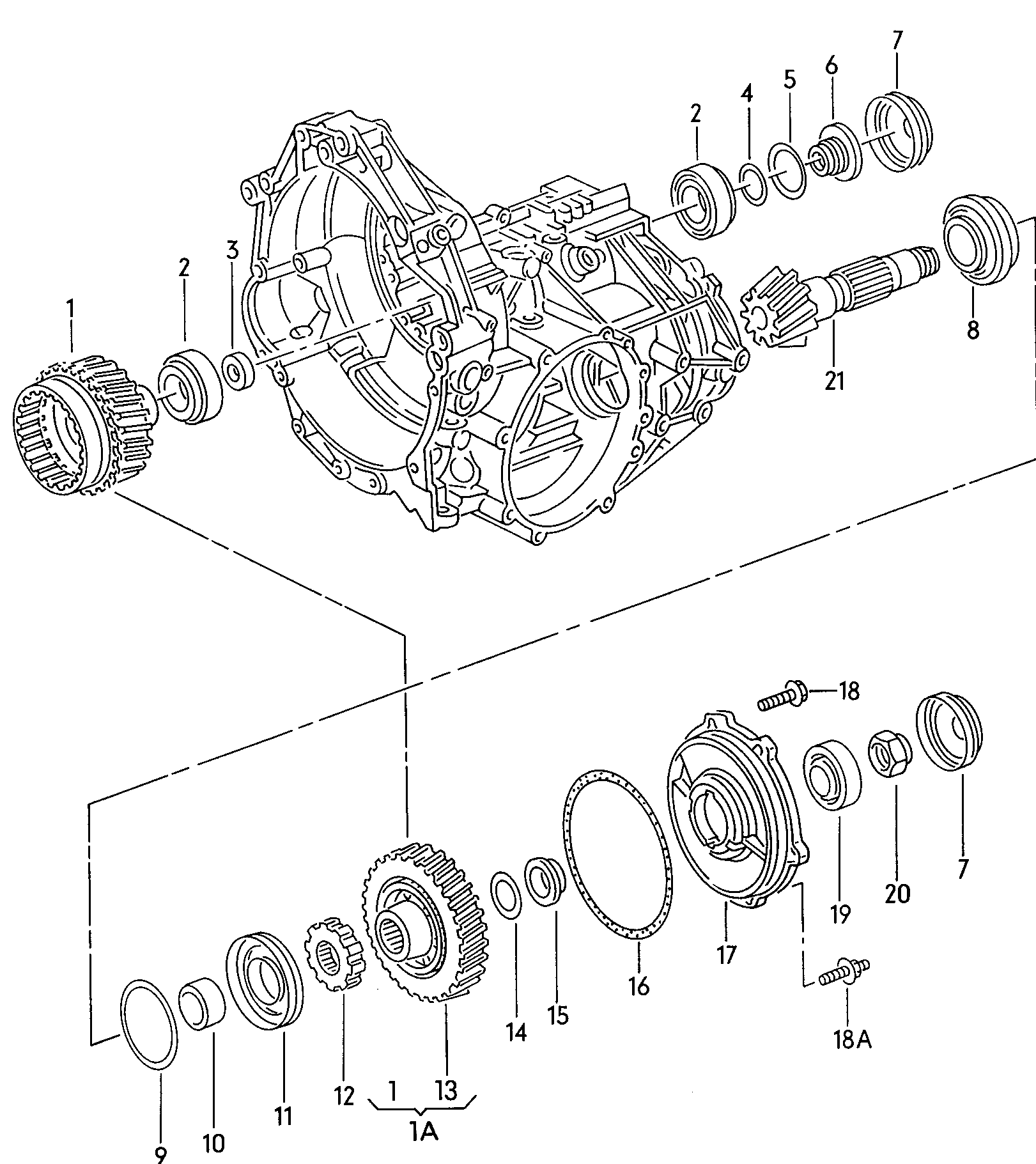 VAG 095 323 710 - Bearing, automatic transmission onlydrive.pro