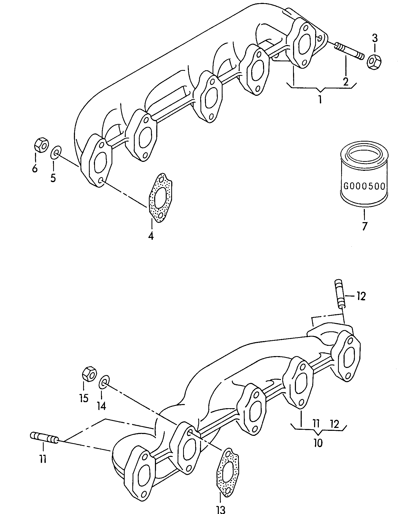 VAG 026129589A - Gasket, exhaust manifold onlydrive.pro