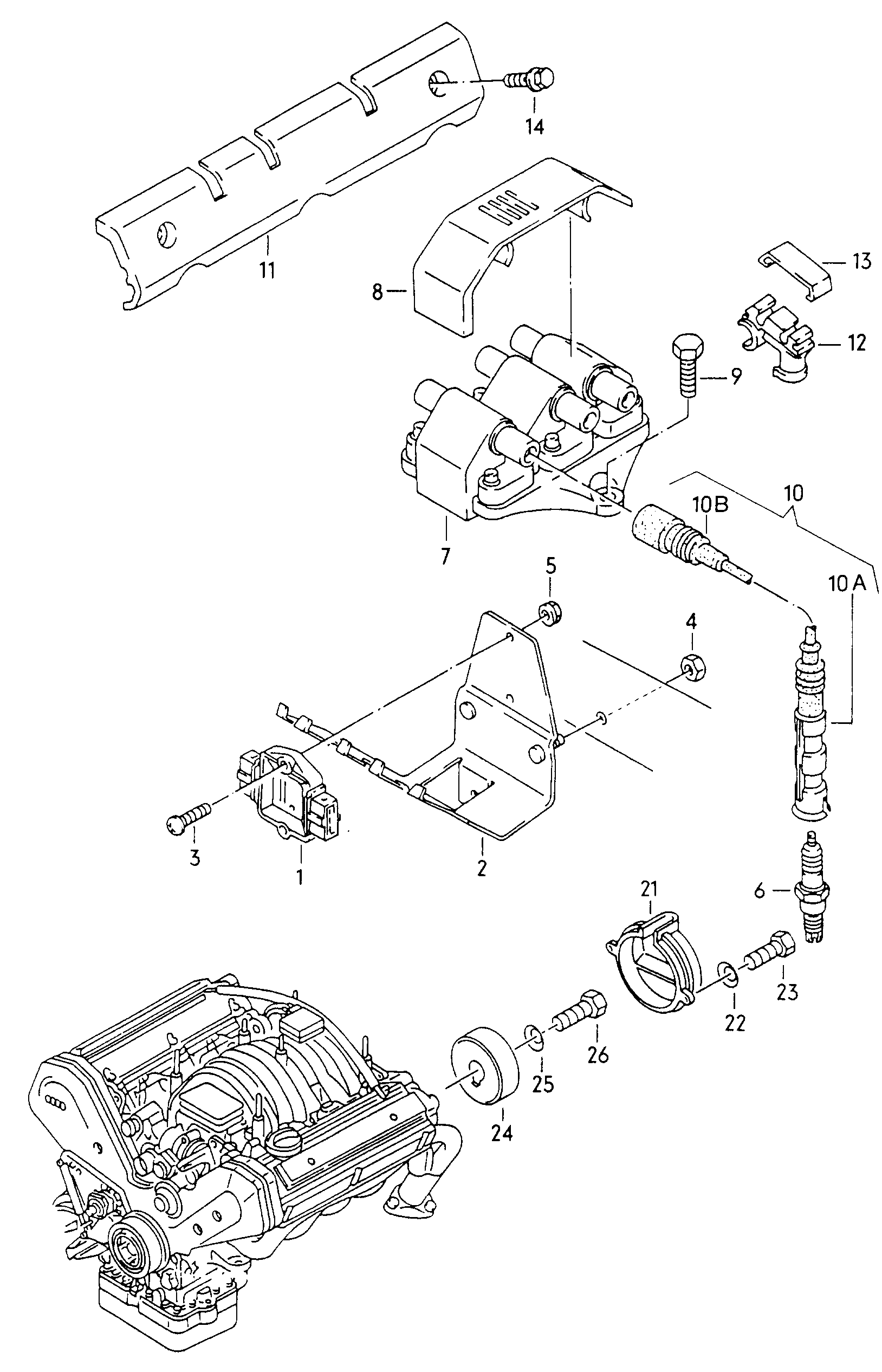 VW 4A0 905 351 - Lülitusseade,Süütesüsteem onlydrive.pro