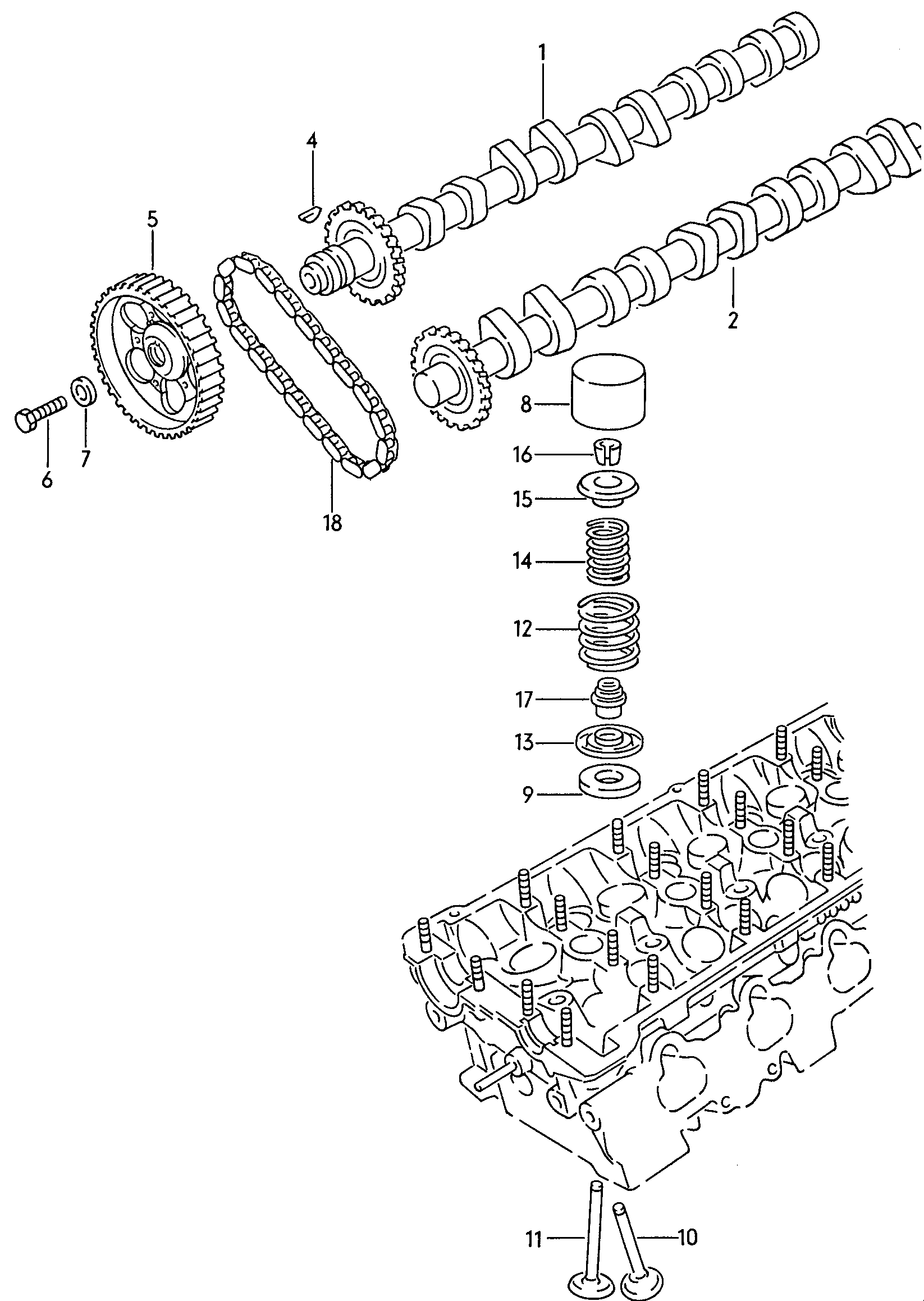 Skoda 077 109 120 - Chain, oil pump drive onlydrive.pro