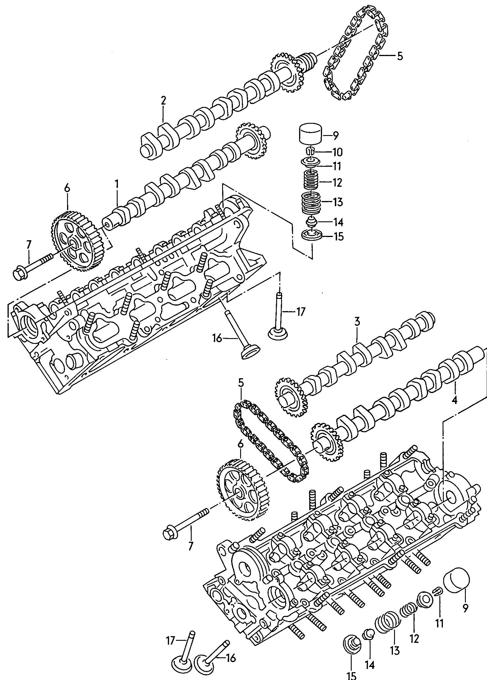 VAG AMV17400401 - Camshaft, valves: X pcs. onlydrive.pro