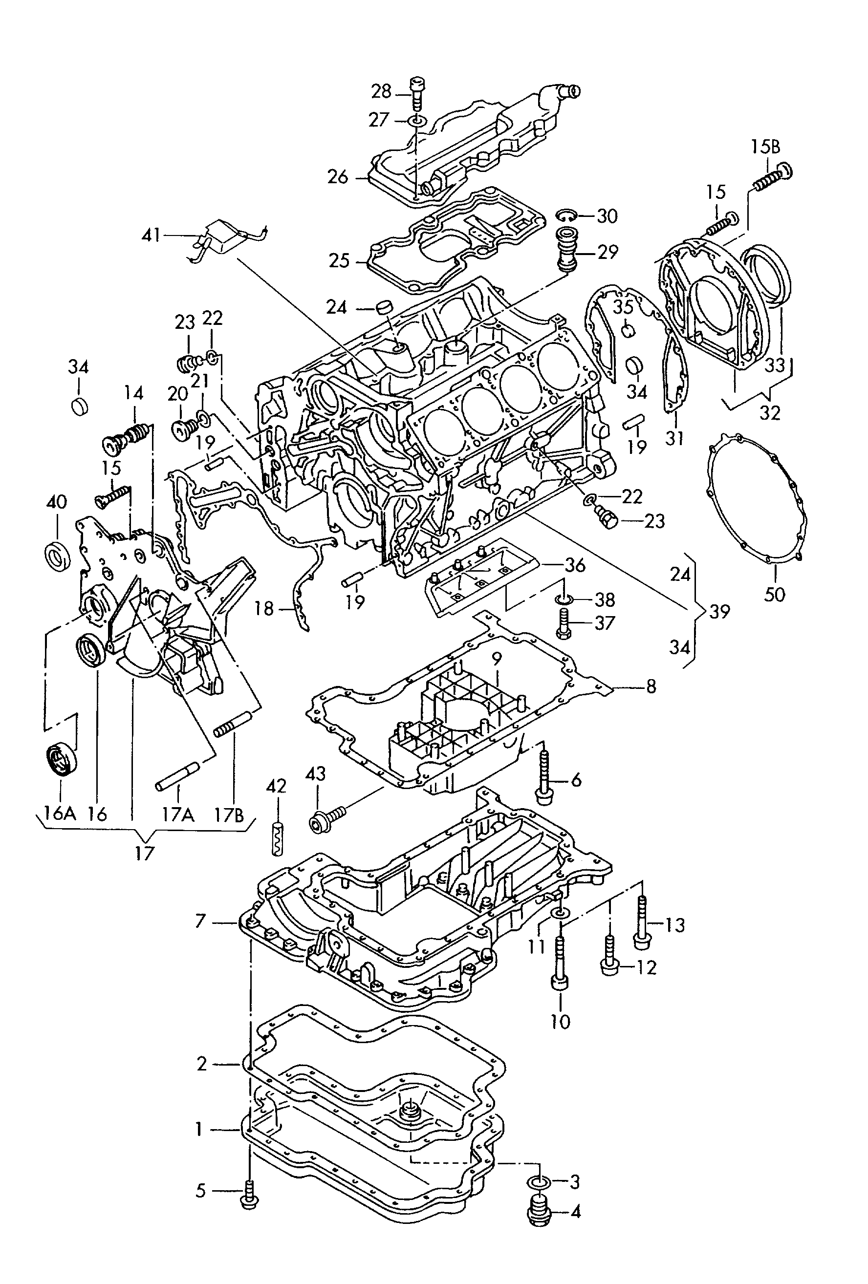 VW 077 103 609 E - Gasket, oil sump onlydrive.pro