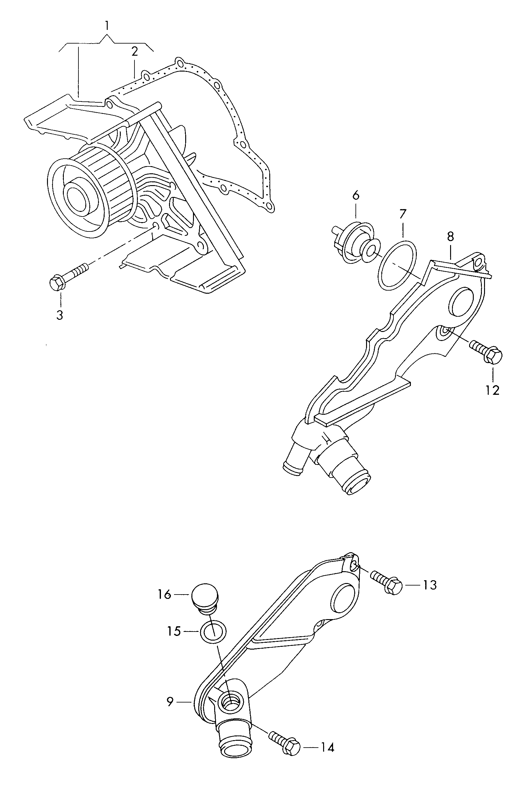 Seat 078 121 043 A - Tiiviste, vesipumppu onlydrive.pro