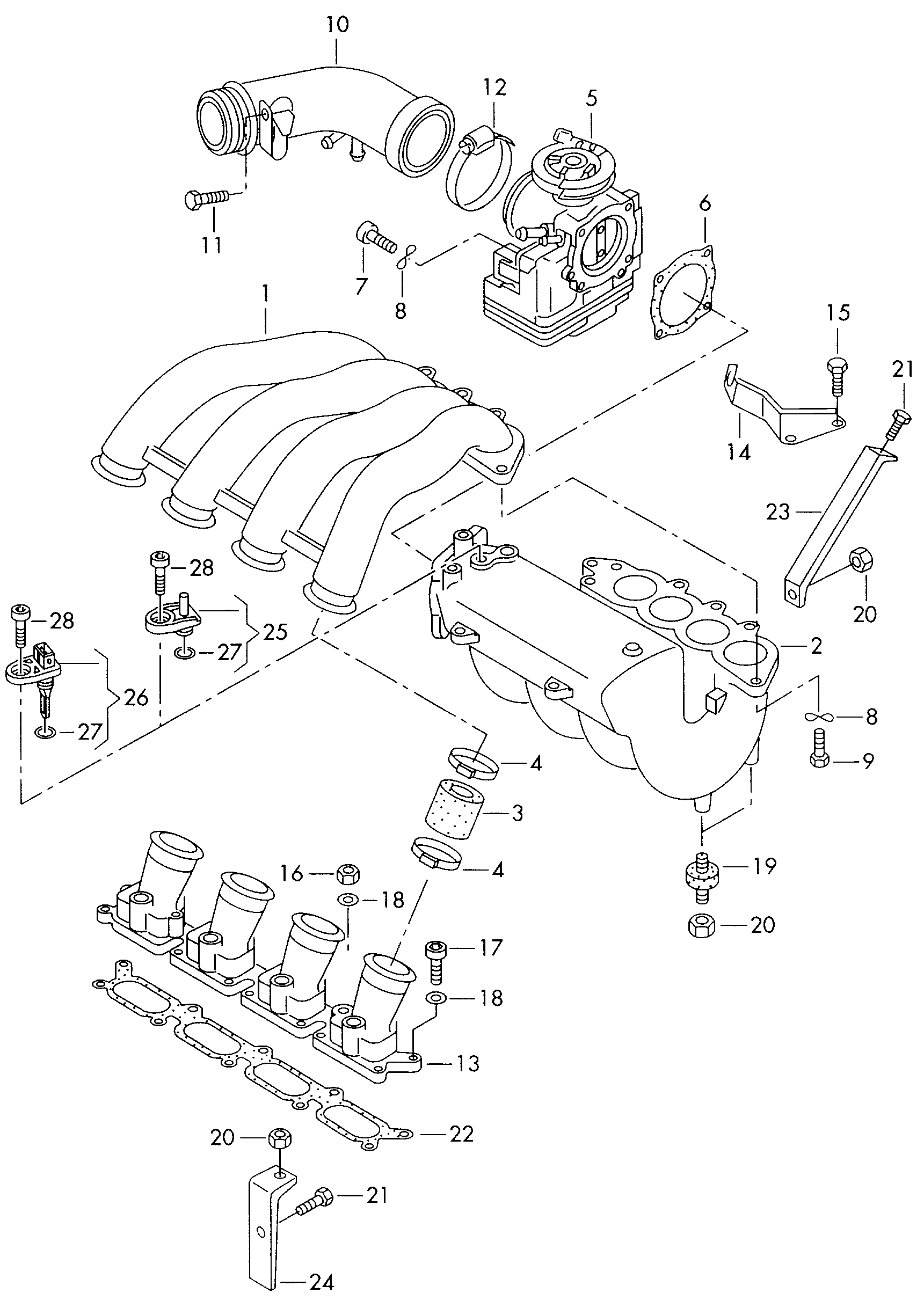 VW 058 905 379 - Датчик, температура впускаемого воздуха onlydrive.pro