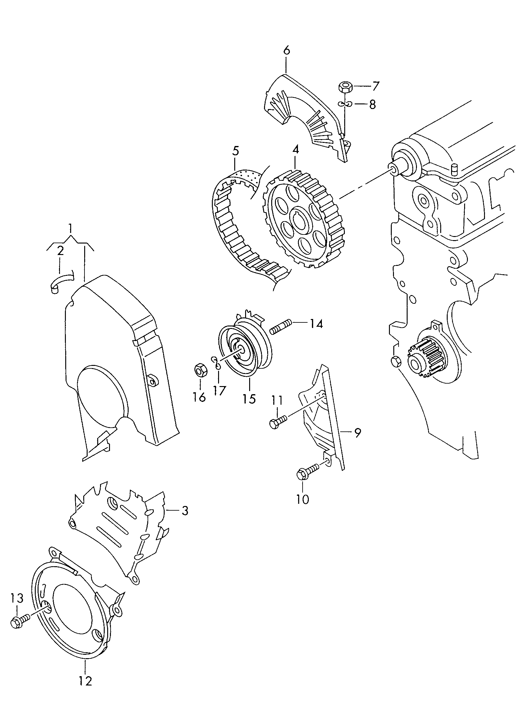 Skoda 06A 109 108T - Vāks, zobsiksna onlydrive.pro