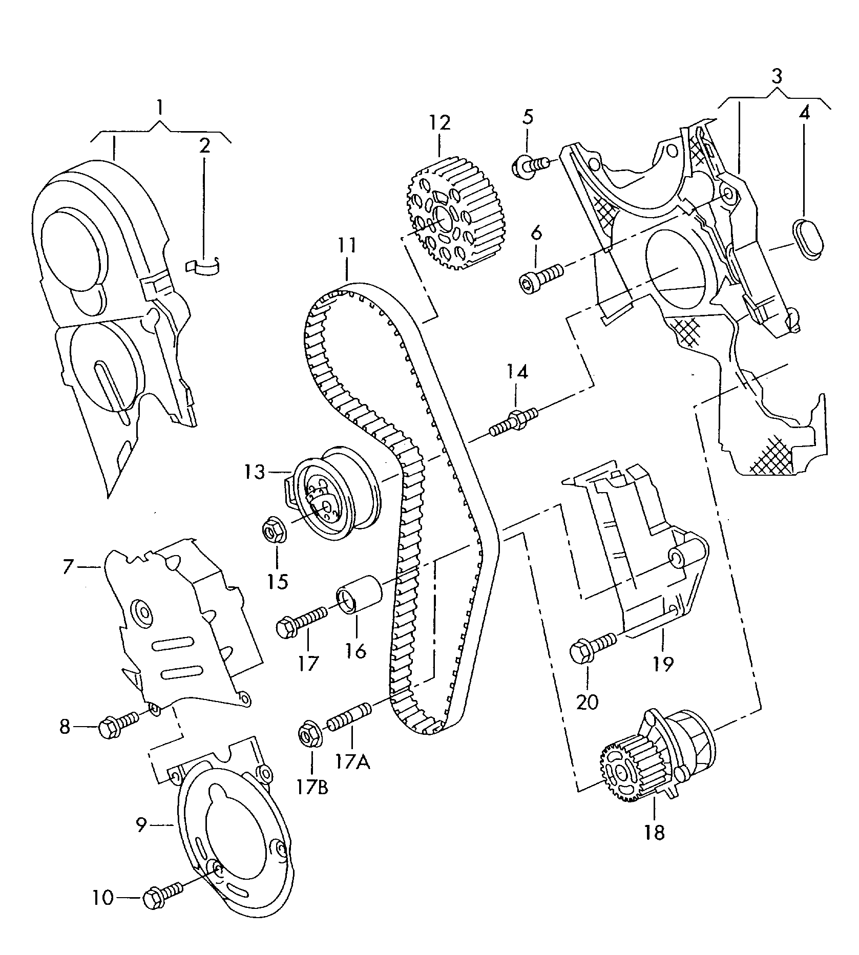 Porsche 045109244A - Kreipiantysis skriemulys, paskirstymo diržas onlydrive.pro