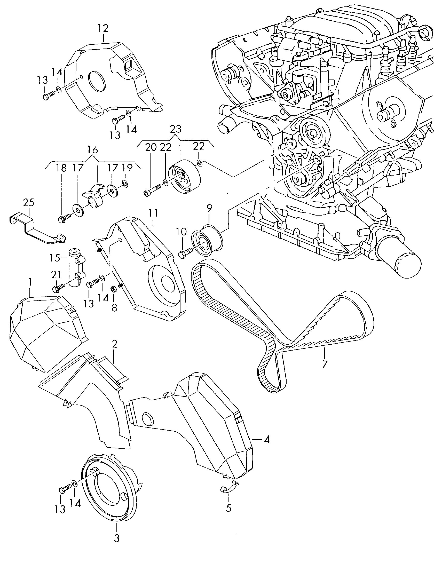 Seat 078 109 479 E - Mierinātājs, Zobsiksna onlydrive.pro