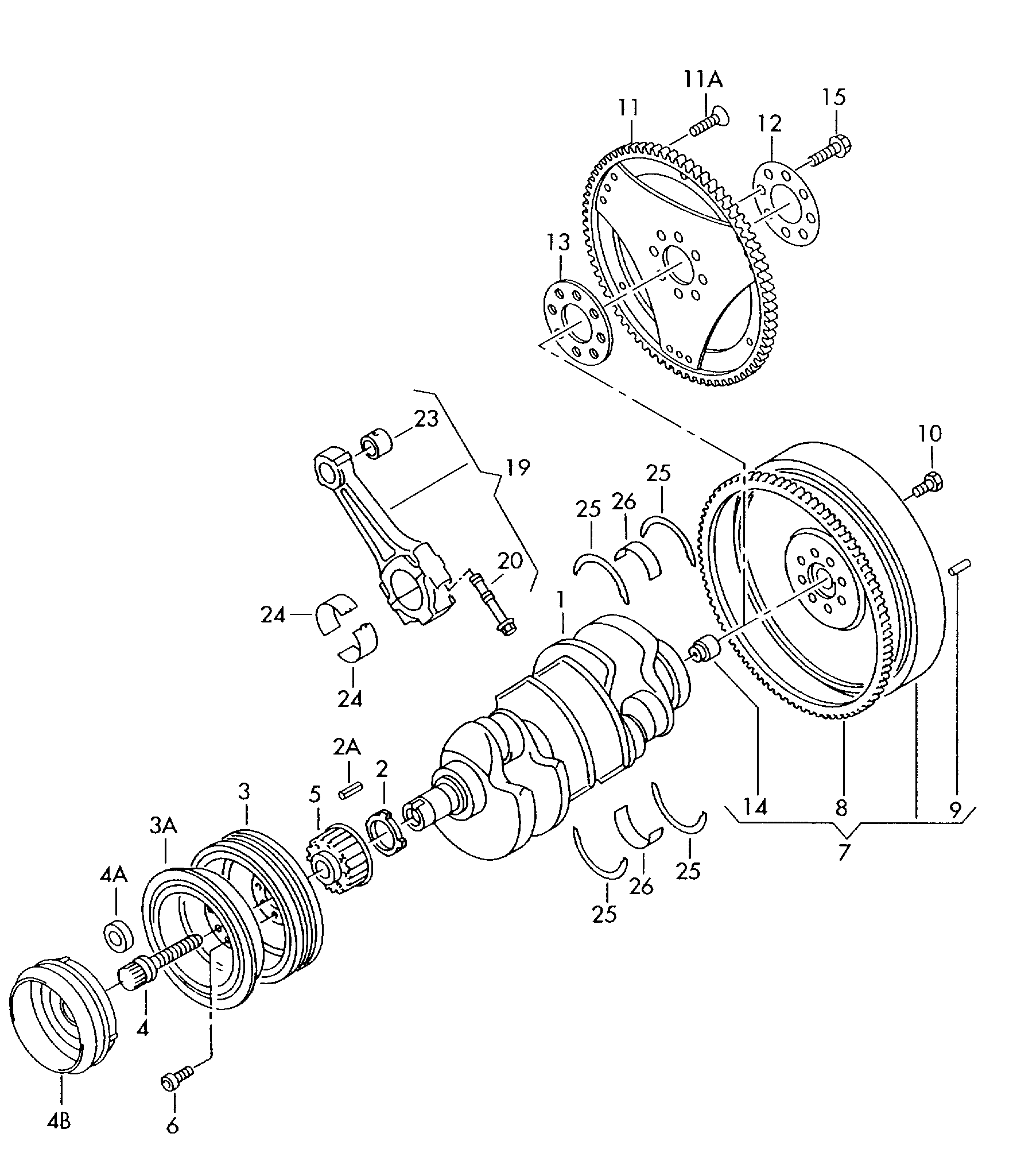 VAG 078 198 421 A - Thrust Washer, crankshaft onlydrive.pro