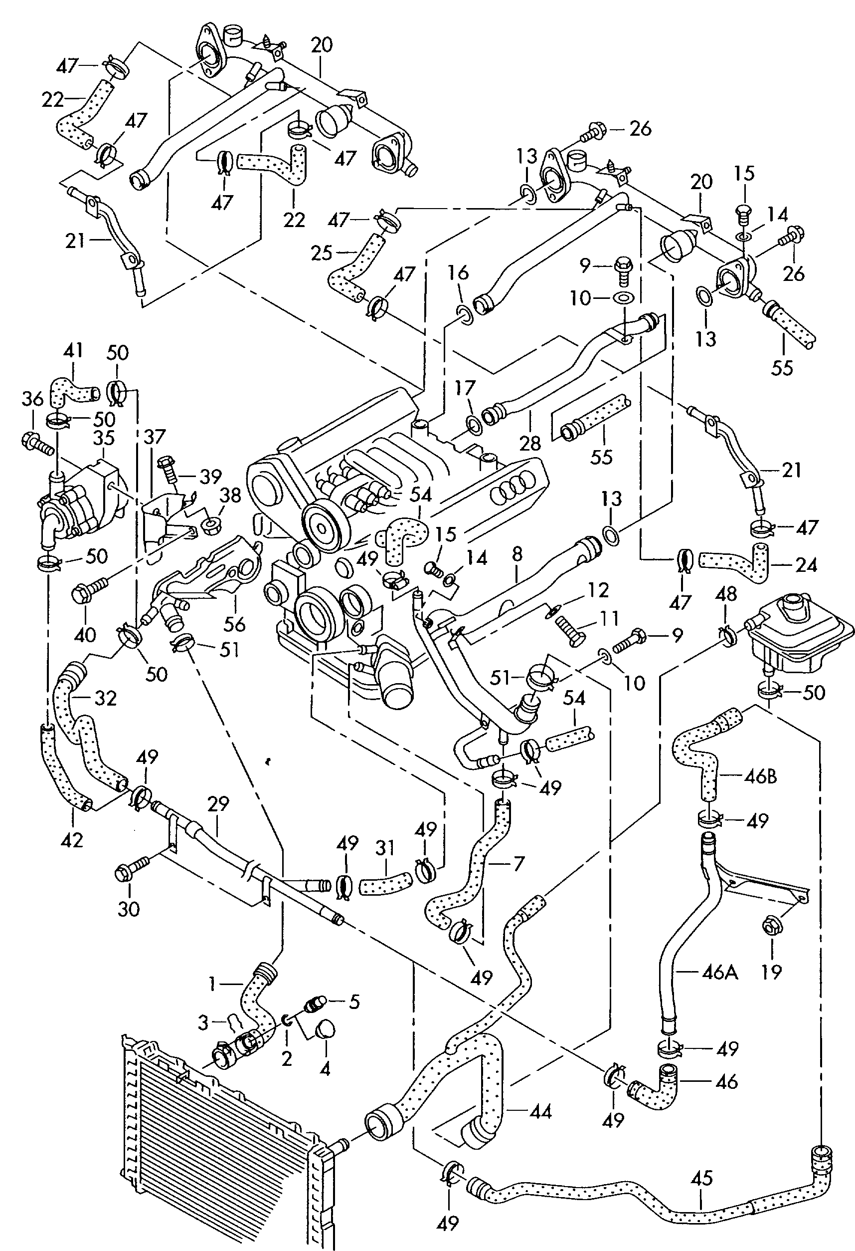 Seat 078.121.601 - Water Circulaton Pump, engine preheater system onlydrive.pro