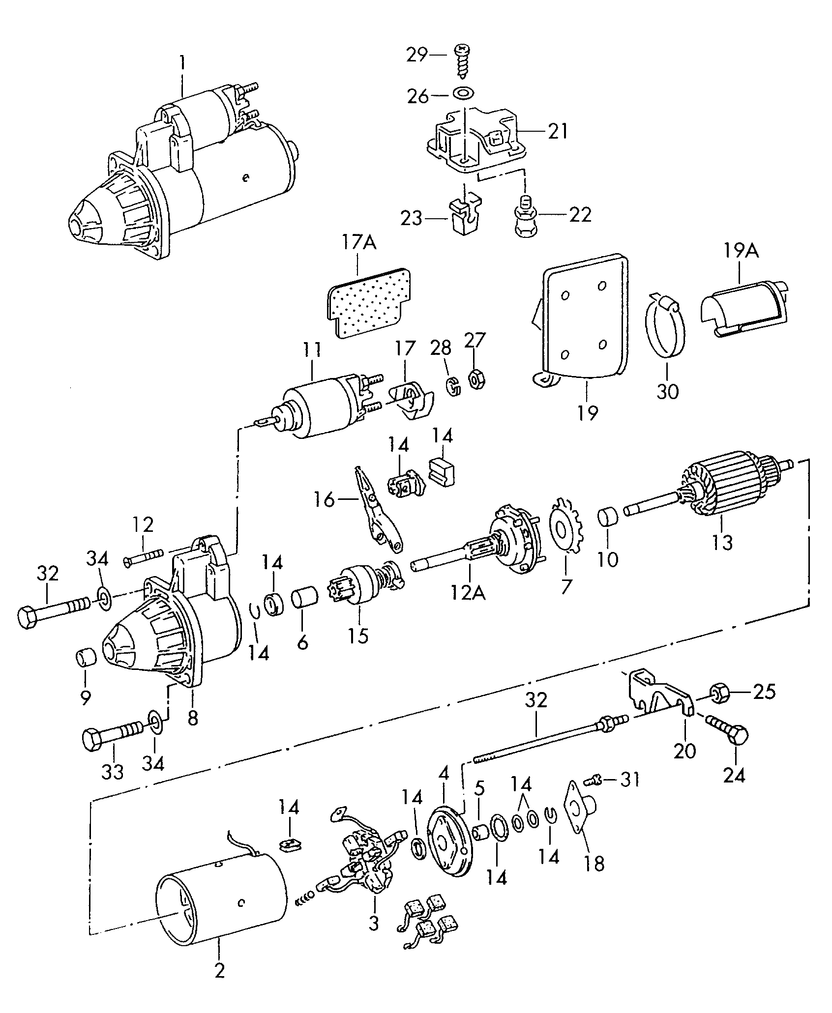 VAG 058911023BX - Starter onlydrive.pro