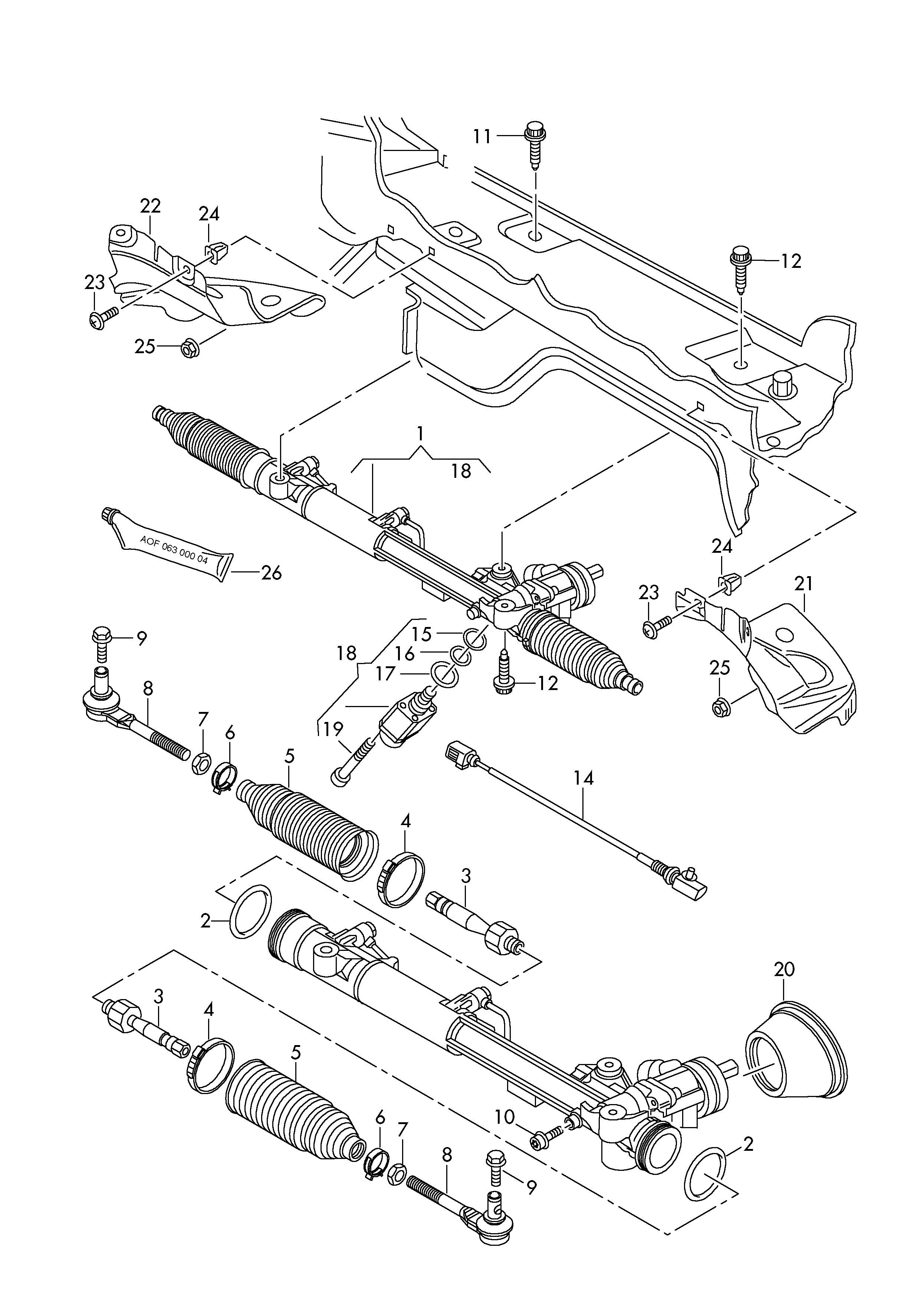 VAG 4F0422821D - Inner Tie Rod, Axle Joint onlydrive.pro