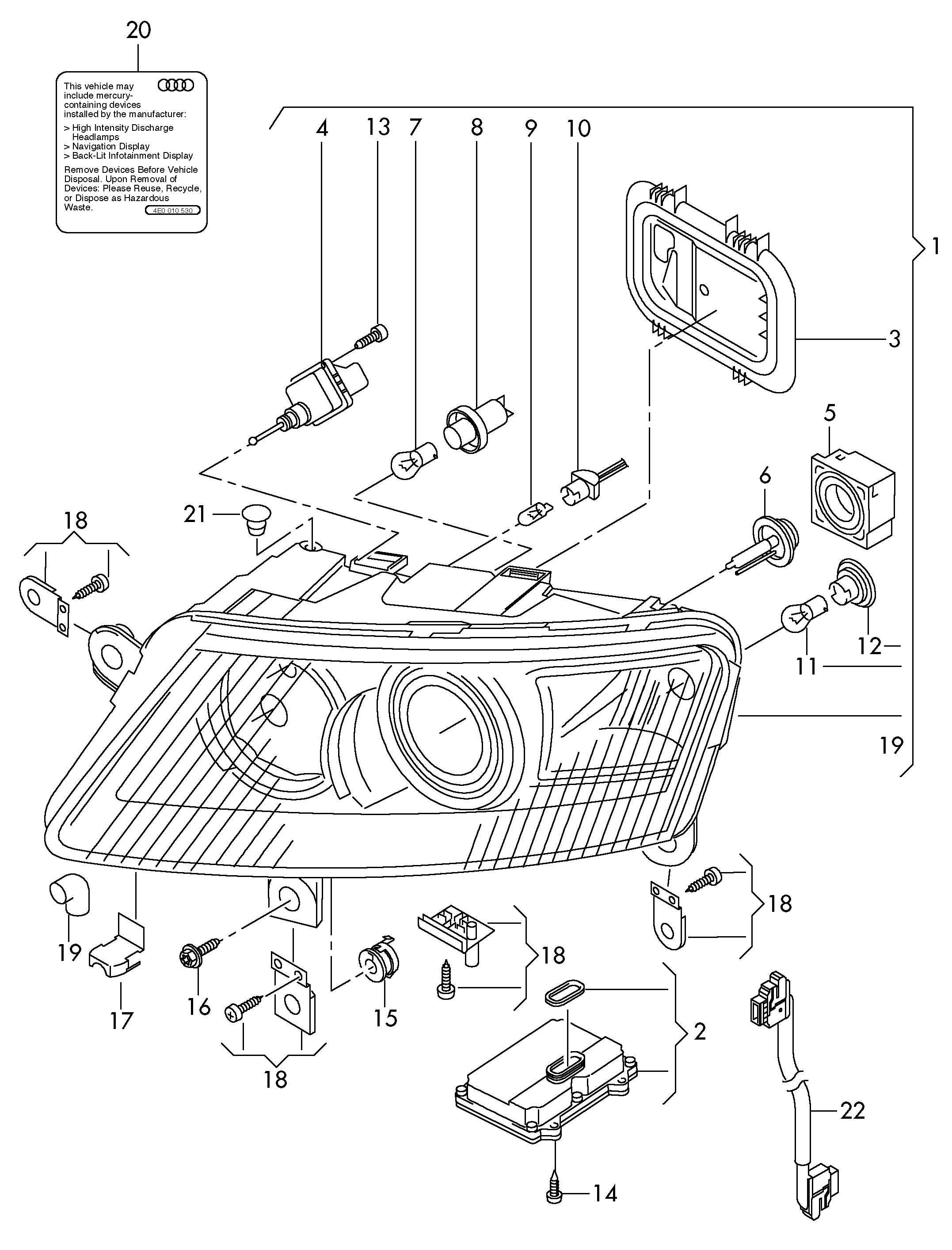 VAG 4F0941293A - Control, actuator, headlight range adjustment onlydrive.pro