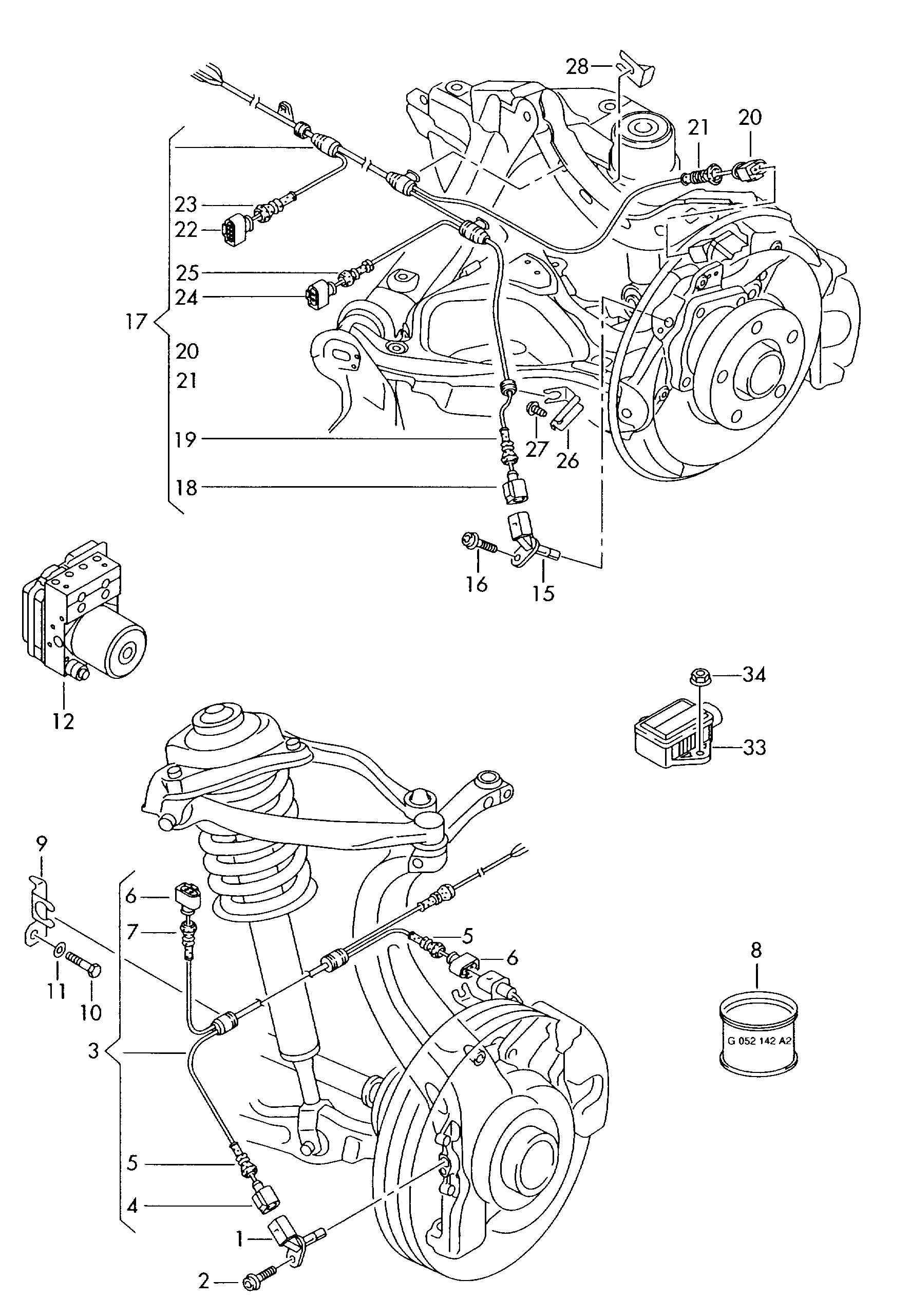 VAG 4E0927803D - Датчик ABS, частота вращения колеса onlydrive.pro