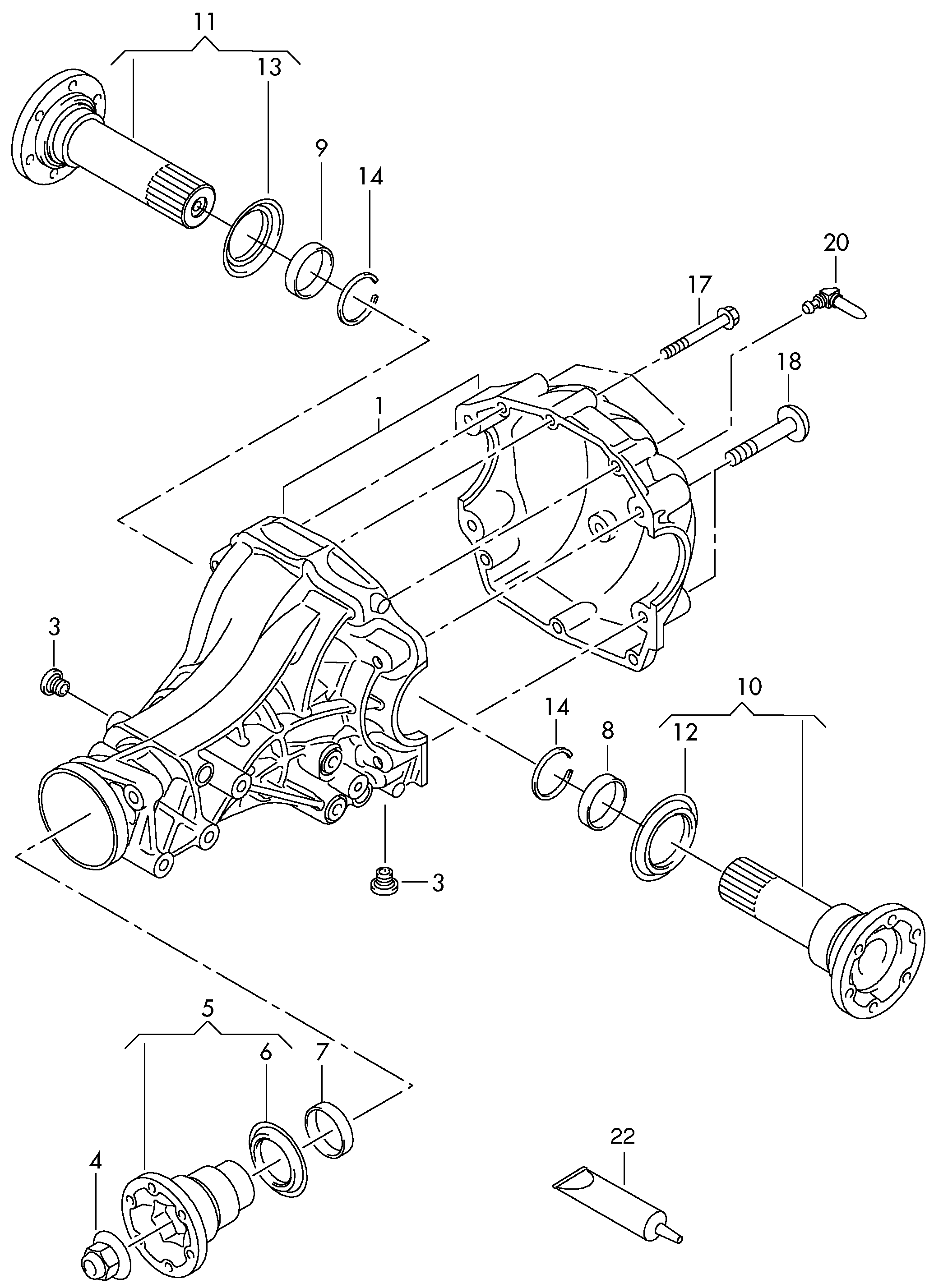 VAG N  0122922 - Rato guolio komplektas onlydrive.pro